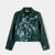 Lena Green Faux Leather jacket - Laagam