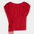 Gemini red draped top - Laagam