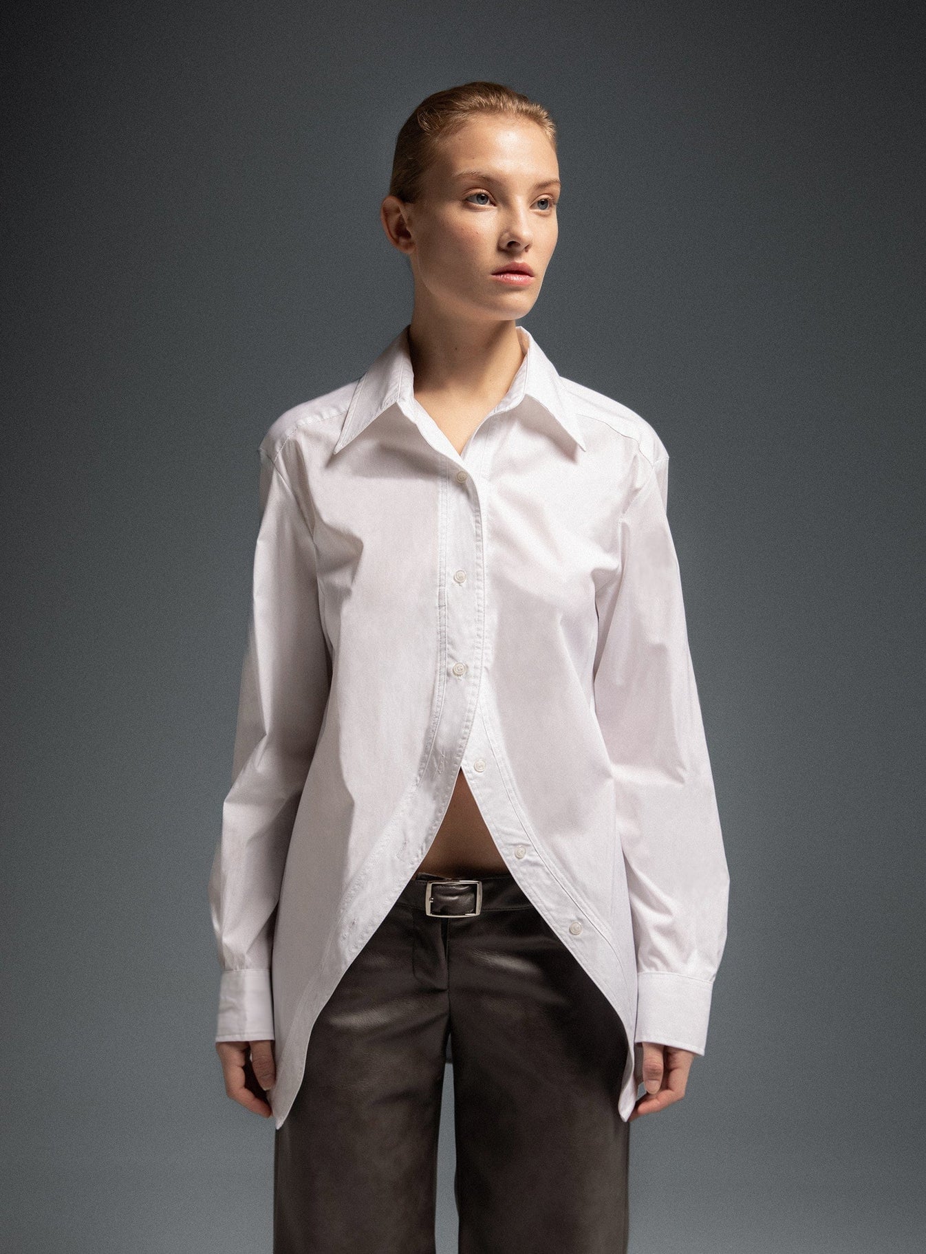 No boyfriend white shirt - Laagam