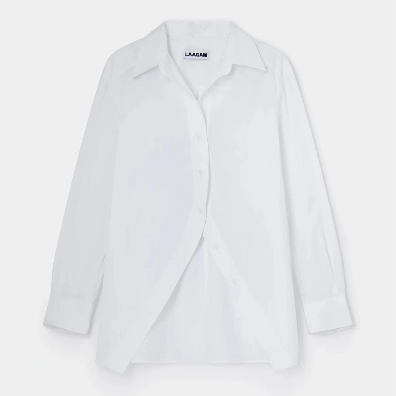 No boyfriend white shirt - Laagam