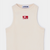 Ecru embroidered logo tank top - Laagam